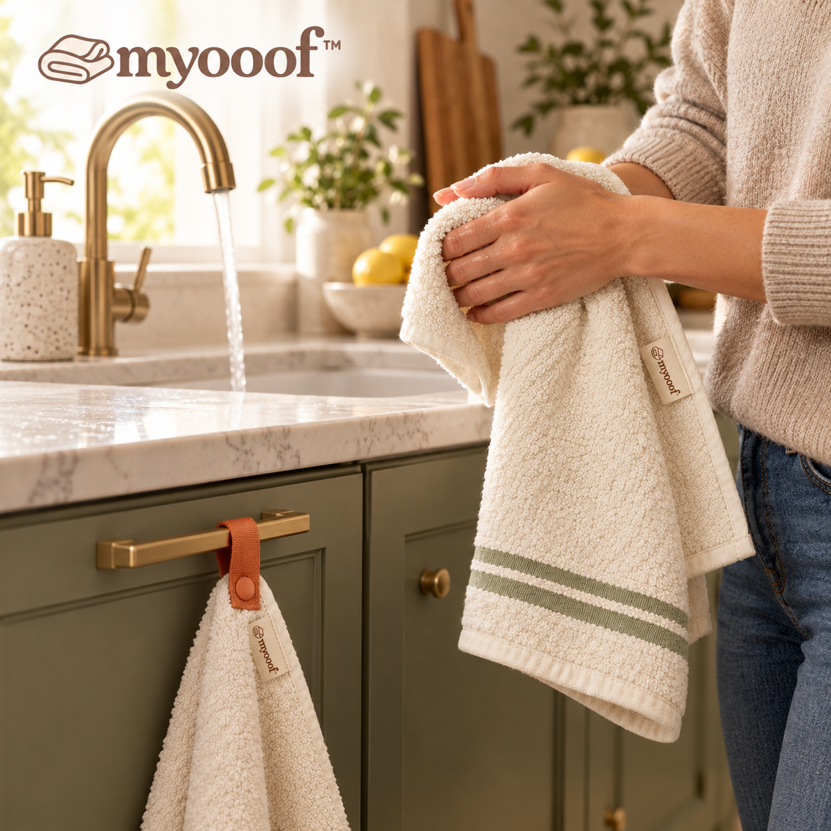 Myooof™ SinkSnap Hand Towel