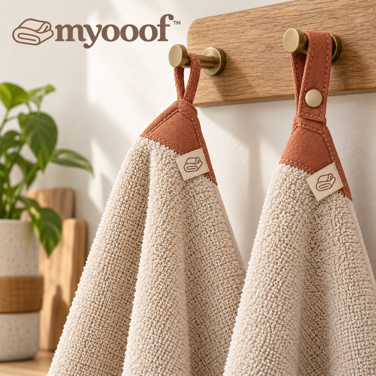 Myooof™ CornerHang Kitchen Hand Towel